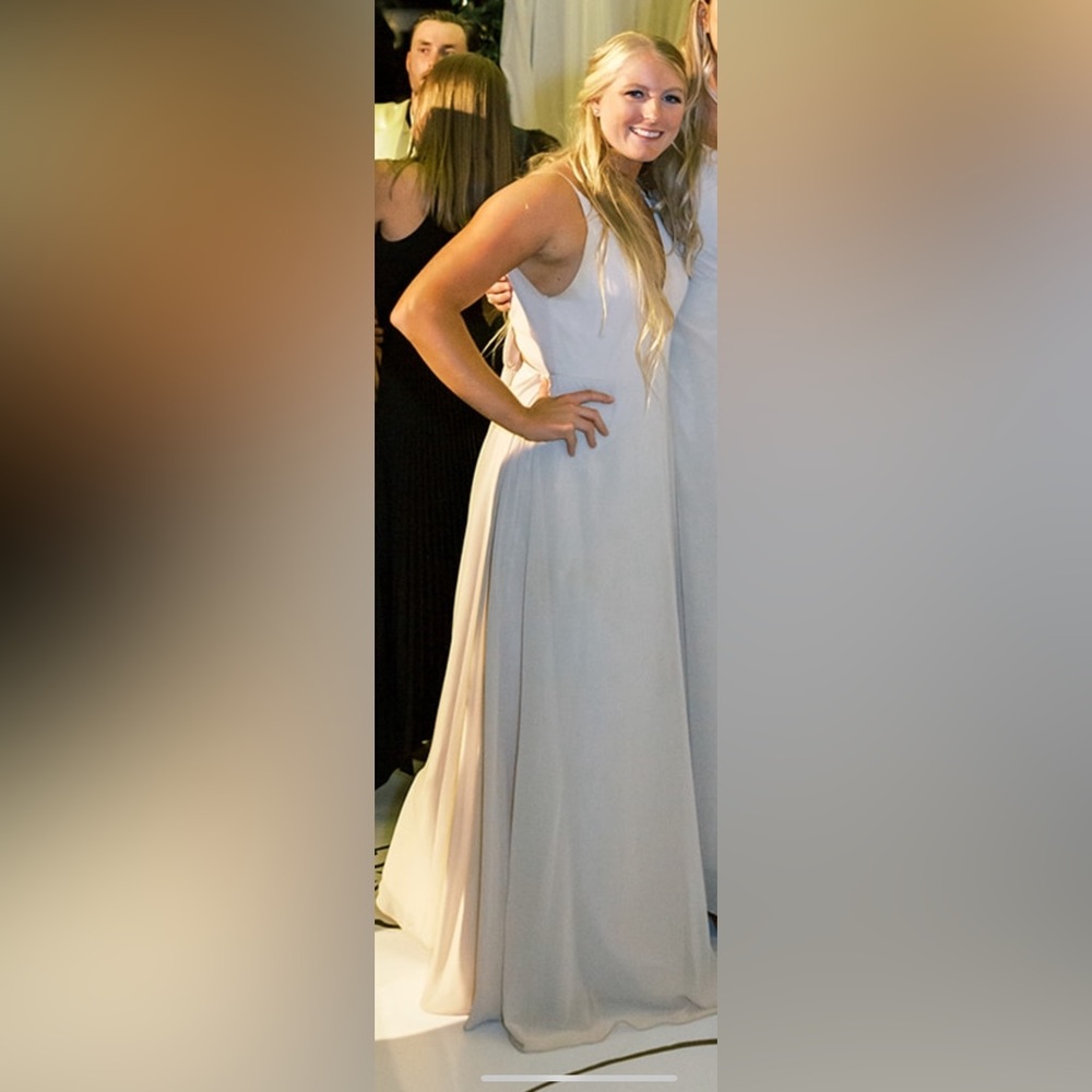 Jenny Yoo Champagne Bridesmaid Dress/Neutral Gown